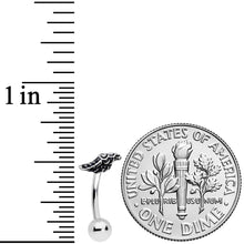 将图片加载到图库查看器,16G 5/16 Single Angels Wing Curved Eyebrow Ring