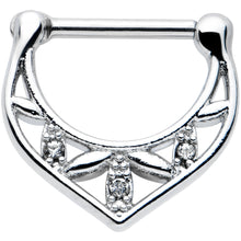 将图片加载到图库查看器,16G 5/16 Clear Gem Classic Geometric Cartilage Clicker