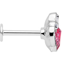 将图片加载到图库查看器,16G 5/16 Clear Pink Gem Cluster Labret Monroe Tragus