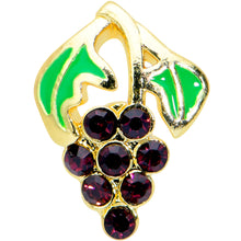 Load image into Gallery viewer, 16G 5/16 Gold Tone Delicious Grapes Fruit Labret Monroe Tragus