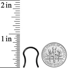 Load image into Gallery viewer, 16G 5/8 Black ASTM F-136 Implant Grade Titanium Septum Retainer