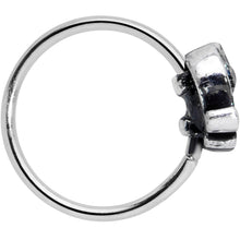 Load image into Gallery viewer, 20G 5/16 Aqua Orb Curvy Elephant Nose Hoop