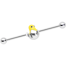 将图片加载到图库查看器,14G Hatching Easter Chick Industrial Barbell 38mm