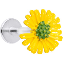 将图片加载到图库查看器,16G 5/16 Yellow Daisy Flower Labret Monroe Tragus