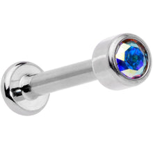 Load image into Gallery viewer, 16G 5/16 Aurora Gem Grade 23 Titanium Internally Threaded Labret