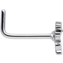 Load image into Gallery viewer, 20G 7mm Happy Ghost Halloween L Shaped Nose Ring