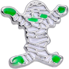 Load image into Gallery viewer, 20G 7mm Green Mummy Halloween L Shaped Nose Ring