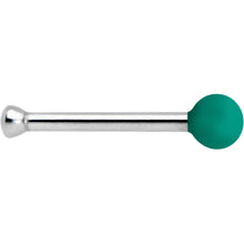 Load image into Gallery viewer, 20G 1/4 Teal Matte 2mm Nose Bone