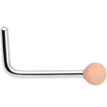 将图片加载到图库查看器,20G 7mm Beige Matte 2mm L Shaped Nose Ring