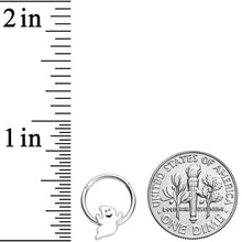 Load image into Gallery viewer, 16G 3/8 Happy Ghost Halloween Hinged Segment Ring