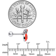 Load image into Gallery viewer, 16G 1/4 Cat Pumpkin Halloween Cartilage Tragus