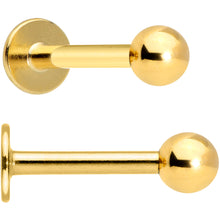 将图片加载到图库查看器,16G 5/16 Blue Clear Gem Gold Tone Star Labret Tragus Set of 3