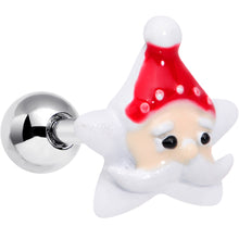 Load image into Gallery viewer, 16G 1/4 Santas Beard Holiday Christmas Cartilage Tragus Earring
