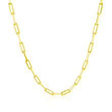 Load image into Gallery viewer, 14K Yellow Gold Paperclip Chain (2.5mm)