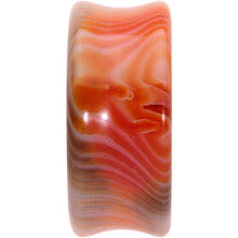 将图片加载到图库查看器,Natural Red Line Agate Stone Saddle Plug Set