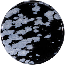 将图片加载到图库查看器,Natural Black White Snowflake Obsidian Saddle Plug Set