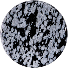 将图片加载到图库查看器,Natural Black White Snowflake Obsidian Saddle Plug Set