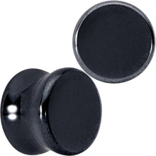 将图片加载到图库查看器,Natural Black Hematite Stone Saddle Plug Set