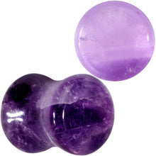 Load image into Gallery viewer, Natural Purple Amethyst Stone Saddle Plug Set