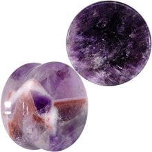 Load image into Gallery viewer, Natural Purple Amethyst Stone Saddle Plug Set