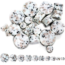 Load image into Gallery viewer, Natural Tianshan Jade Stone Saddle Plug Set