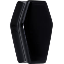 将图片加载到图库查看器,Black Obsidian Coffin Halloween Double Flare Plug Set
