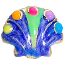 Load image into Gallery viewer, 16G 5/16 Gold Tone Blue Shell Labret Monroe Tragus