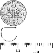 Load image into Gallery viewer, 18G 3/8 G23 Implant Grade Titanium D Shape Nose Hoop