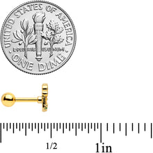 Load image into Gallery viewer, 16G 1/4 Gold Tone St Patricks Beer Mug Cartilage Tragus Earring
