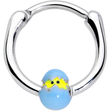 Load image into Gallery viewer, 16G 3/8 Blue Easter Egg Chick Cartilage Clicker