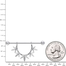 将图片加载到图库查看器,14G 5/8 Garland Pot Leaf Dangle Nipple Shield Set