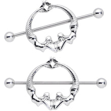 Load image into Gallery viewer, 14G 13/16 Double Mermaid Nautical Nipple Shield Set