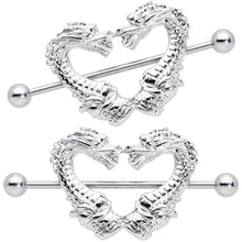 将图片加载到图库查看器,14G 13/16 Dragons Heart Nipple Shield Set