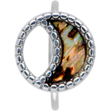 Load image into Gallery viewer, 20G 5/16 Iridescent Crescent Moon Nose Hoop