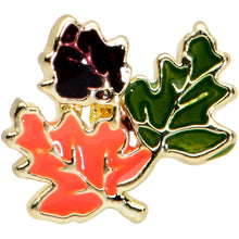 Load image into Gallery viewer, 20G 1/4 Lovely Autumn Leaves Nose Bone