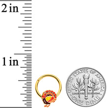 将图片加载到图库查看器,16G 3/8 Gold Tone Turkey Thanksgiving Hinged Segment Ring