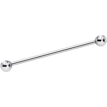 Load image into Gallery viewer, 14G Clear Gem Ball Ends Industrial Barbell 35mm