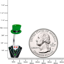 将图片加载到图库查看器,Leprechaun Formal Tuxedo St Patricks Day Belly Ring