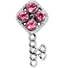 将图片加载到图库查看器,20G 5/16 Pink Gem Open Key Nose Hoop