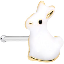 将图片加载到图库查看器,20G 1/4 White Rabbit Easter Bunny Nose Bone
