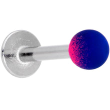 Load image into Gallery viewer, 16G 5/16 Pink Blue Ombre Soft Finish Labret Monroe Tragus