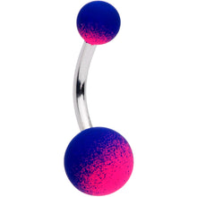 将图片加载到图库查看器,Pink Blue Ombre Soft Finish Belly Ring