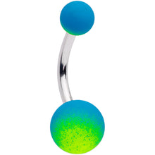 将图片加载到图库查看器,Blue Green Ombre Soft Finish Belly Ring