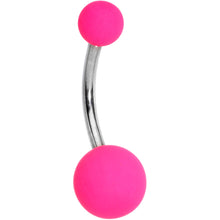 Load image into Gallery viewer, Powerfully Pink Soft Finish Belly Ring