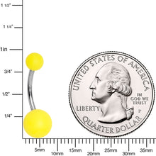 将图片加载到图库查看器,Brilliant Yellow Soft Finish Belly Ring
