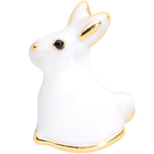 将图片加载到图库查看器,16G 1/4 White Easter Bunny Rabbit Cartilage Tragus Earring