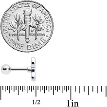 Load image into Gallery viewer, 16G 1/4 White Sitting Dog Cartilage Tragus Earring
