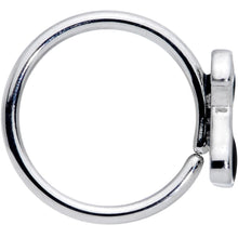 Load image into Gallery viewer, 18G 3/8 Black Sitting Dog Nose Hoop