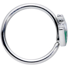 将图片加载到图库查看器,18G 3/8 Springtime White Tulip Flowers Nose Hoop