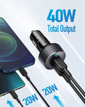 Load image into Gallery viewer, Anker <b>PowerDrive III</b> Duo USB-C Car Charger
